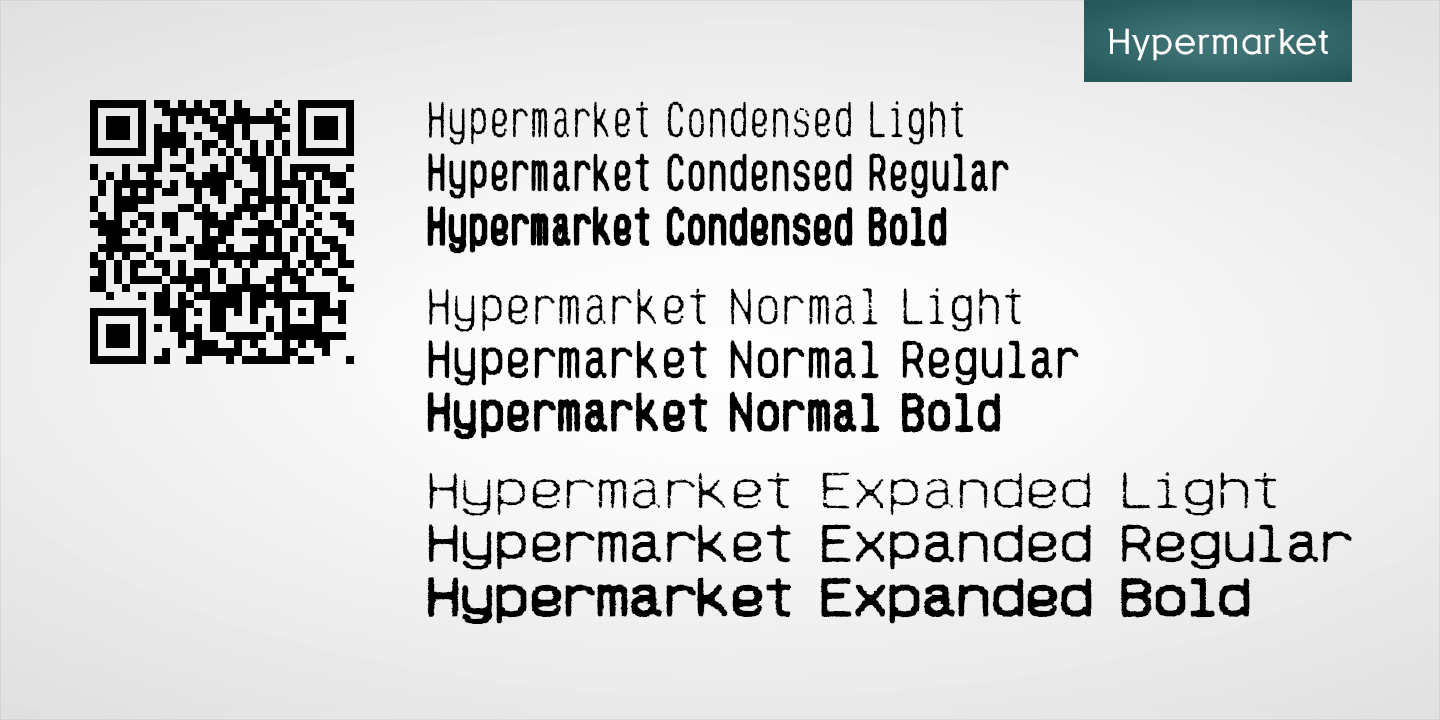 Hypermarket Cond Font preview